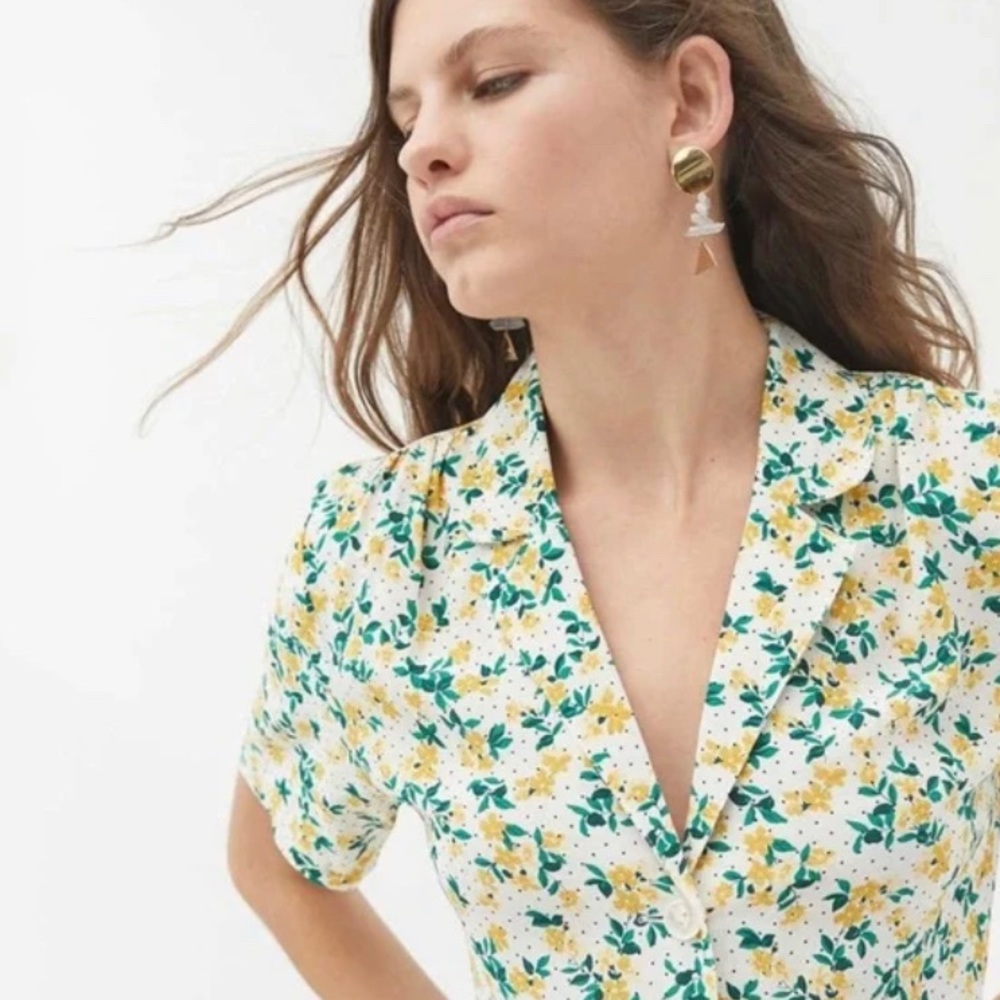 Urban outfitters yellow floral midi dress.